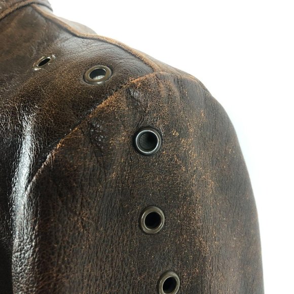 *SOLD* West End Brown Leather Full Zip Jacket Sz M - Picture 8 of 12